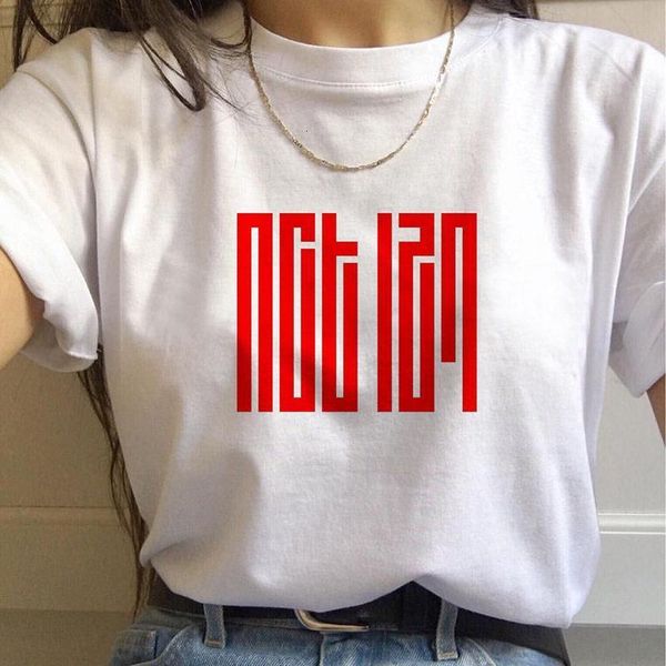 

womens t shirt black pink ateez t shirt ladies t shirt casual harajuku graphic short sleeve women, White