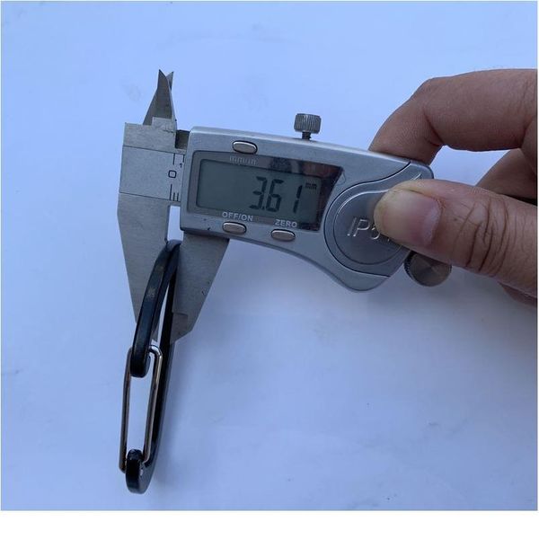 

1pcs durable 12kn d carabiner key aluminum wire gate spring clip locking backpack hammock camping hiking climbing e jllyio