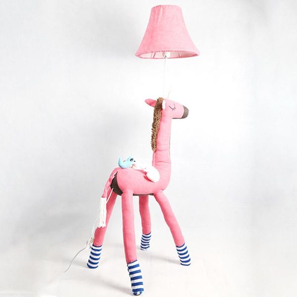 

cartoon led floor lamp cloth&leather standing lamp living room bedroom floor light children room home decor fixtures
