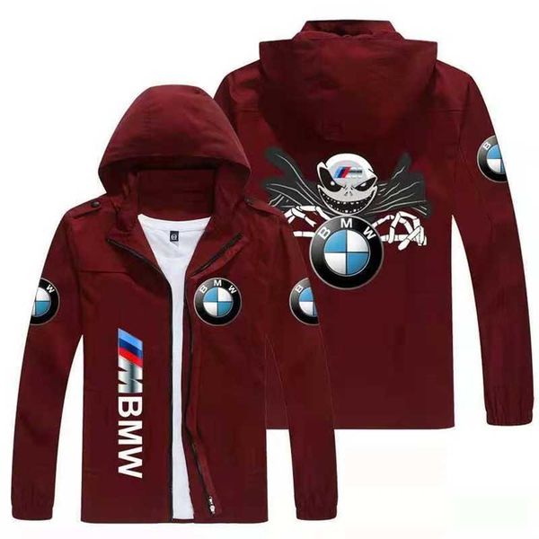 

spring and autumn new men's car baoma thin stormsuit leisure sports windbreaker hooded jacket trend jacket, Black