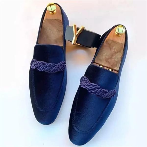 

dress shoes high-quality men's artificial suede pointed loafers low-heeled retro classic slip-on fashion everyday casual zz218, Black
