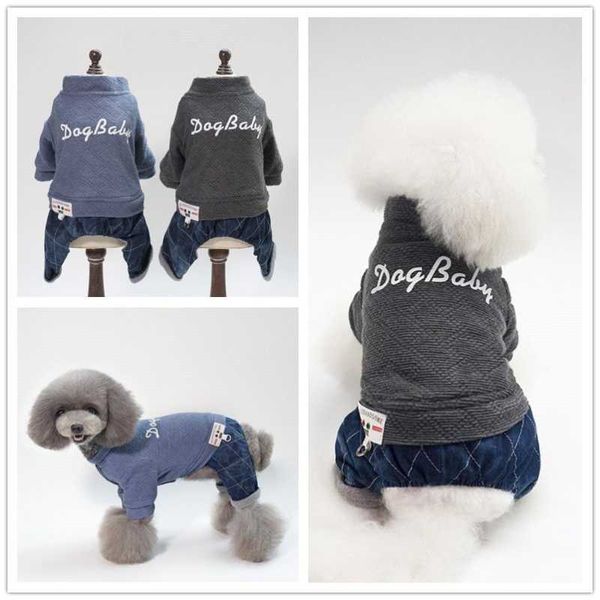 

dog apparel autumn/winter 2021 pet clothing winter/winter thickened four-legged cotton-padded