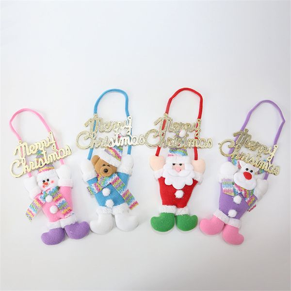 

merry christmas ornaments christmas tree decoration luminescent cute elk santa claus doll pendant xmas gift ing