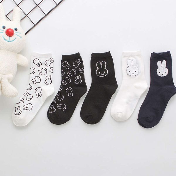 

spring female cartoon cotton, Black;white