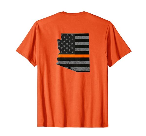 

arizona thin orange line search rescue sar team t-shirt, White;black