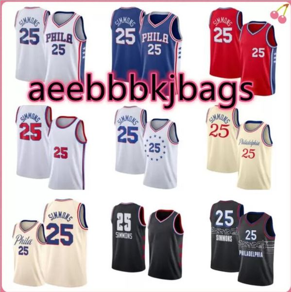 

basketball jersey25 ben simmons qawg, Black;red