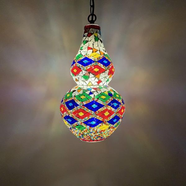 

pendant lamps turkey handmade gourd chandelier retro exotic restaurant cafe el homestay bar decorative