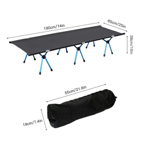 

camping bed single person outdoor folding cot camping cot bed mat portable foldable 120kg sleeping pad hiking backpacking picnic