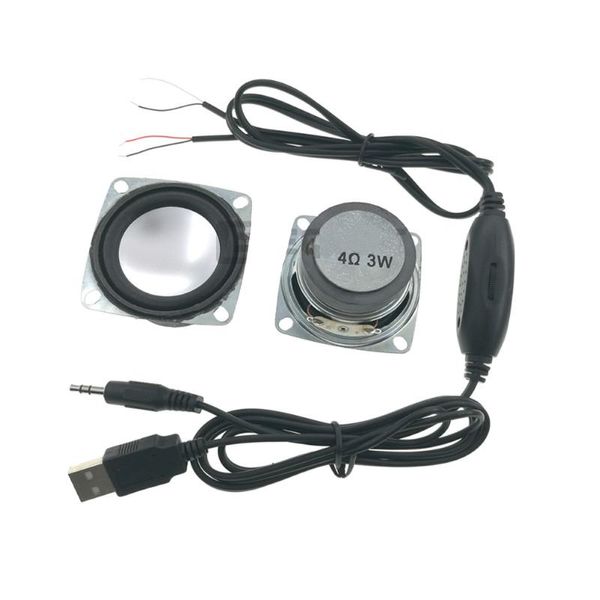 Altoparlanti portatili SOTAMIA Mini Audio Sound Speaker Stereo USB Power 3Wx2 Wire Control Home Theater Parti fai da te