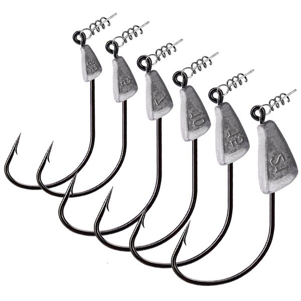 

head crank with lead drop path sub soft bait high carbon steel hook fishing gear