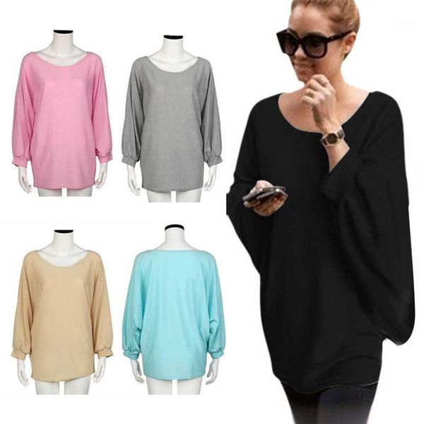 

women's sweaters -coming autumn winter batwing sleeve oversized soft female casual streetwear women clothes pullovers, White;black
