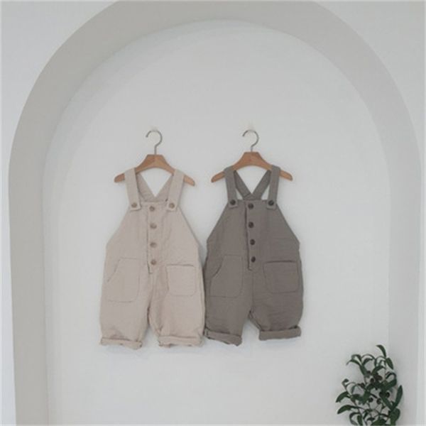 

2022 childrens autumn new products loose casual fashion boys casual overalls boys trousers, White