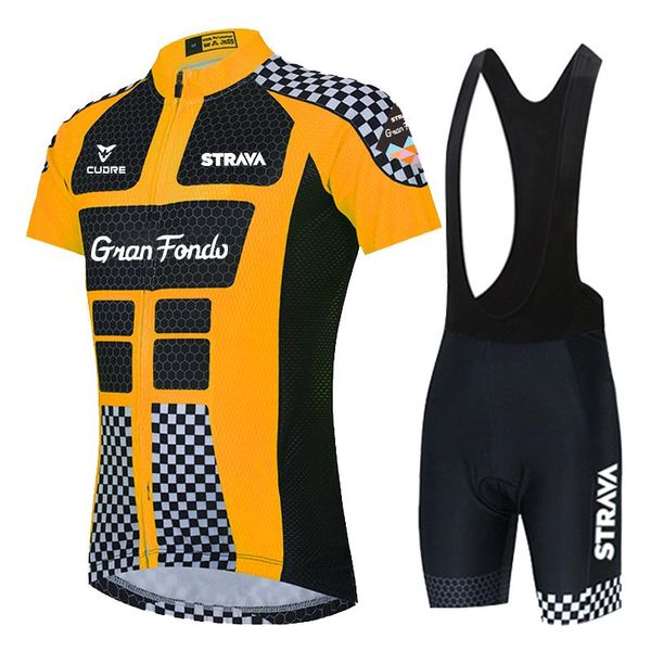 

strava-pro team cycling jerseys men's cycling clothing bib gel sets uniforms maillot sportswear 2021 summer, Black;blue