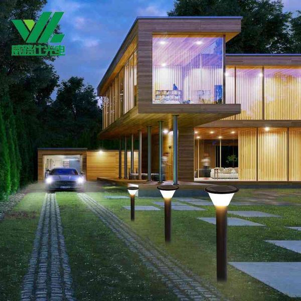 

solar outdoor waterproof lawn led villa corridor courtyard garden landscape lamp