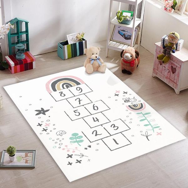 

carpets carnival hopscotch and flowers kids room rug