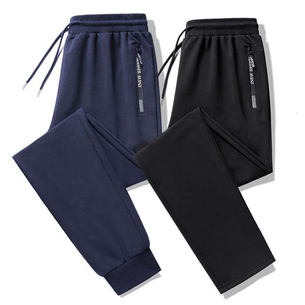 

spring and autumn new leisure sports fashion trend moisture wicking men's pants, Black