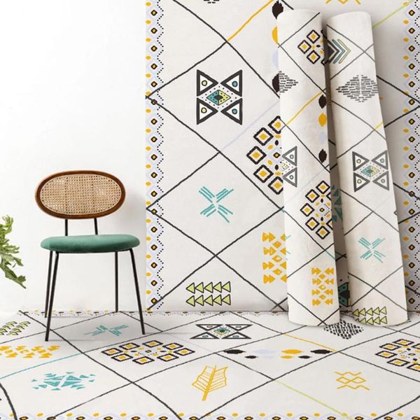 

carpets household retro printed felt area carpet room floor non-slip living bedroom home decoration yoga mat