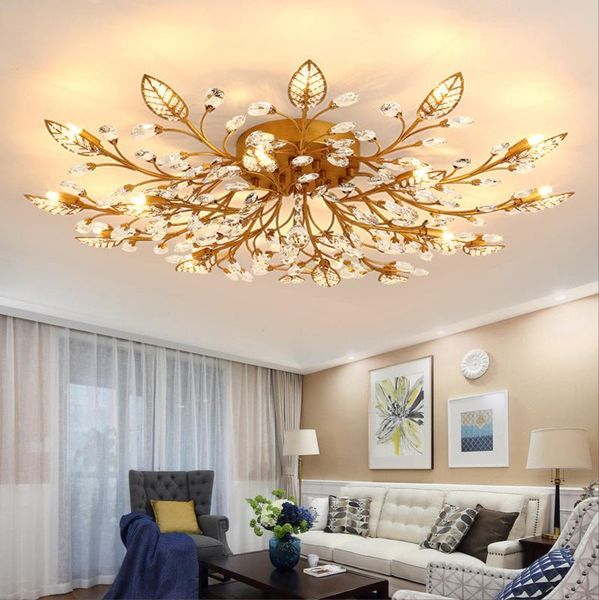 

chandelier lighting crystal ceiling light modern fancy bedroom lamps dining room furniture nordic kitchen decor lights for room