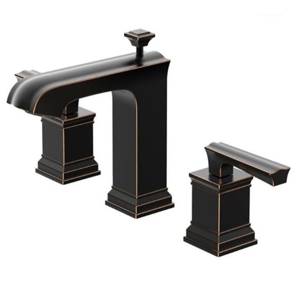 

bathroom sink faucets basin america style brass 8'sink faucet widespread 3 hole mixer1