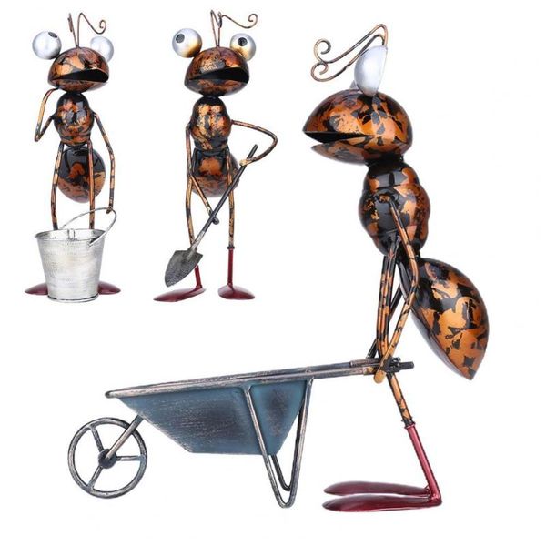 

decorative objects & figurines garden decor ant display mold interesting exquisite wrought iron statue balcony gallery yard decoration
