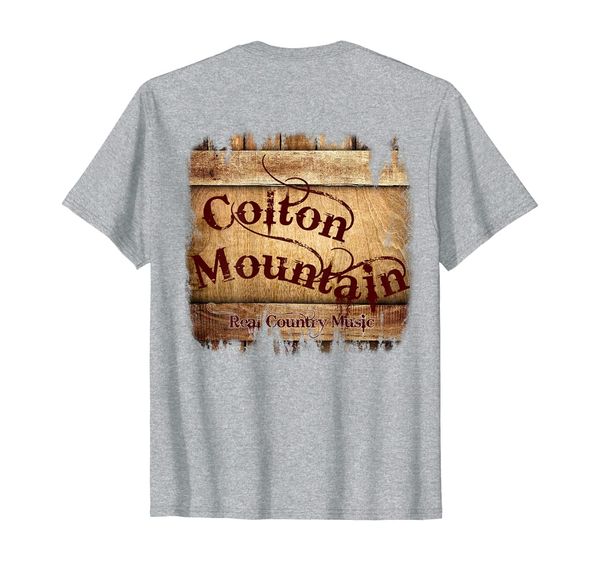 

colton mountain - real country music tee shirt, White;black
