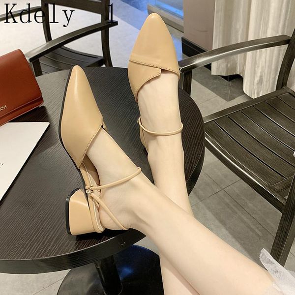 

dress shoes party women mules slipper pointed toe block strap closed shallow high heels sandals black beige square heel pumps