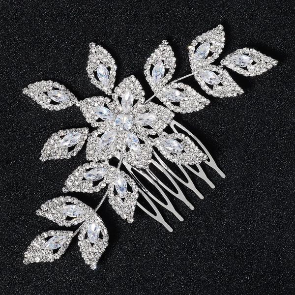 

hair clips & barrettes women comb leaf side alloy ornament ancient style bridal piece accessories for and girls et, Golden;silver