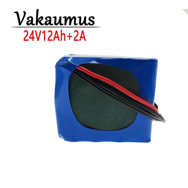 

2021 24v 12ah electric bicycle lithium battery 7s5p 18650 pack for scooter motor less than 350w with 15a bms and 29.4v 2a charger