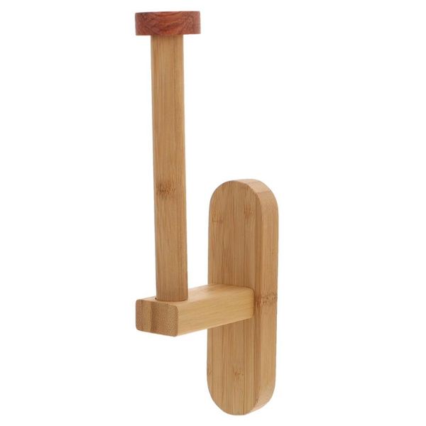 

toilet paper holders 1pc creative wood tissue holder roll rack towel (wood color)