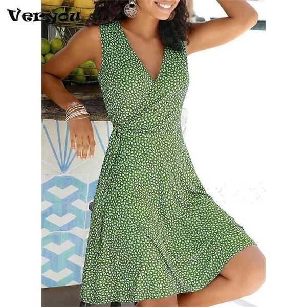 

casual polka dot dres v neck sleeveless bandage beach summer bohemian es for 210701, Black;gray
