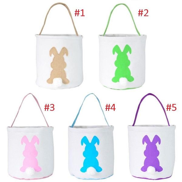 

rabbit t9i001063 canvas printed baskets colors 2021 bunny tote bags egg basket bag candies egg easter 5 handbag gift tafmk rauvh, Red;black