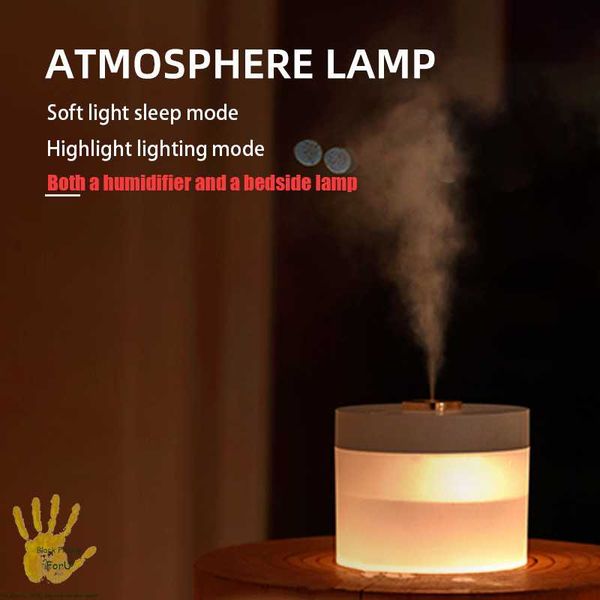 

humidifiers stylish and warm multi-purpose bedroom air humidifier lighting bedside lamp home appliances office aroma diffuser 780ml