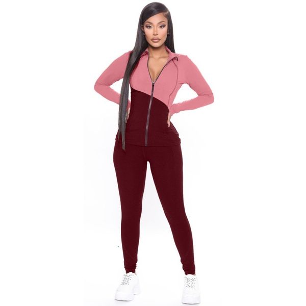 

2021 spring new streetwear female training of two set full and pants c6ql, Gray