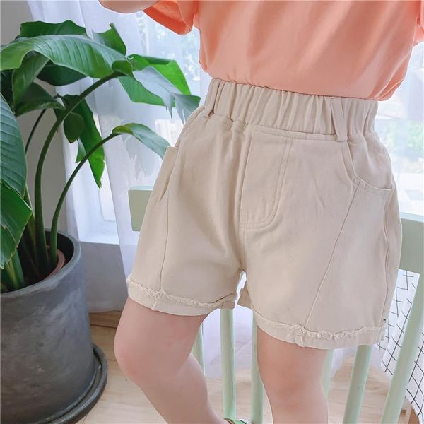 

keelorn girls kids shorts 2021 summer fashion solid baby girl pants korean style mid waist children casual trousers 1-6t, Black