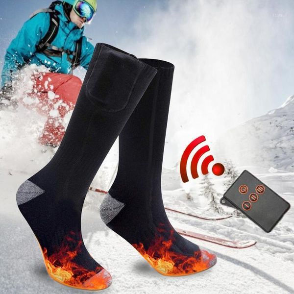 

remote electric heating socks warm foot warmers heated socks for hunting cycling skiing thermal foot warmer cotton1, Black