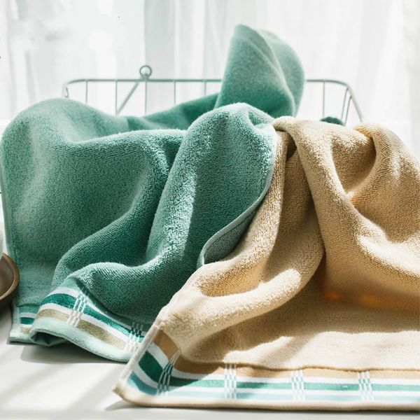 

towel 2pcs/lot sell wholesale pure cotton cut-off striped cleaning 35*75cm household face wash thicken