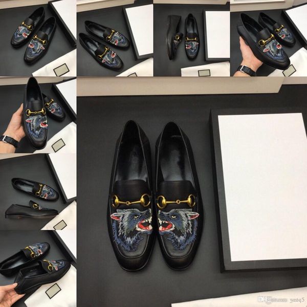 

21ss wedding luxury dress shoe casual designers men loafers new big size lazy peas shoes embroidery moccasins shoes suede leather shoes, Black
