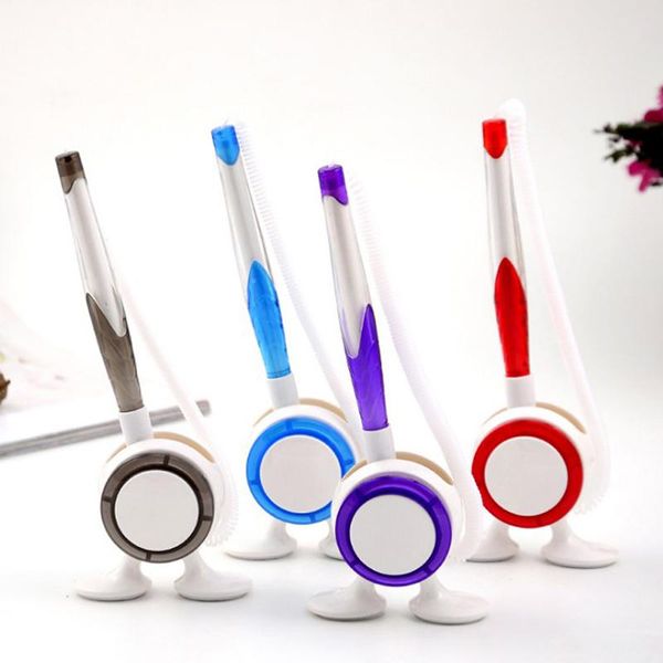 

1pcs creative ballpoint pen deskcounter pens student stationery 0.5mm paste table pen school office supply, Blue;orange