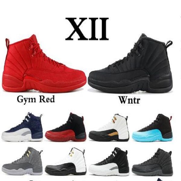 

university blue men 12 12s basketball shoes black dark concord reverse flu game artric punch indigo white grey women sneakers mens trainers