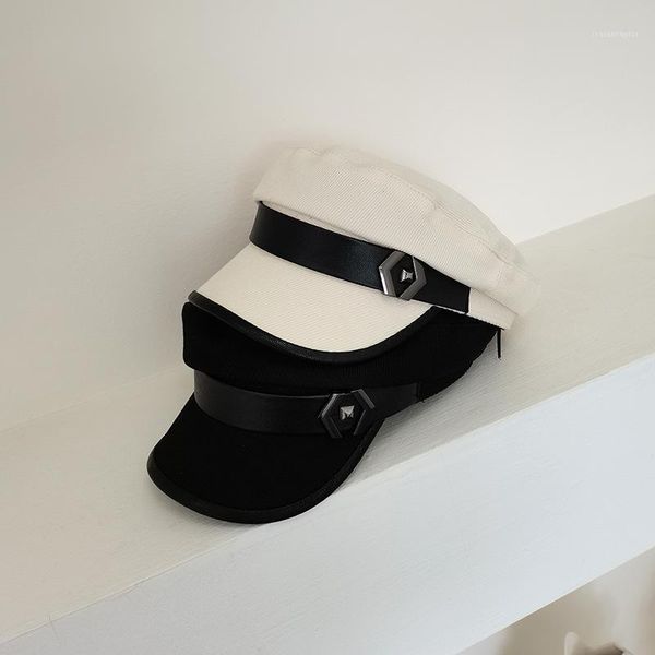 

berets trendy military for women four seasons female flat army cap salior hat girl travel ladies painters, Blue;gray