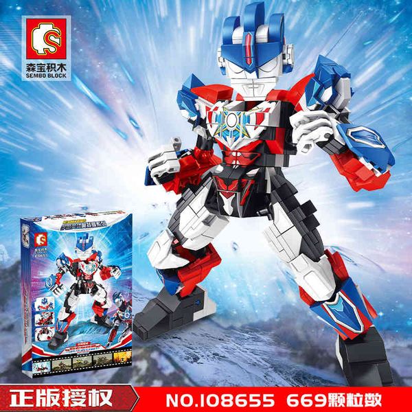 

toys lego senbao 108655 universe hero altman orb lightning robot boy assembling small particle building block