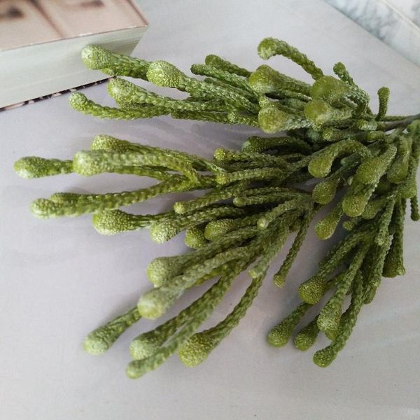 

decorative flowers & wreaths nodic artificial green coral branch fake flower plant tree wedding home christmas decoration