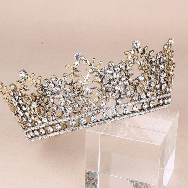 

hair clips & barrettes vintage crystal diamond bride bridal wedding tiaras,glittering jewelries decorat, Golden;silver
