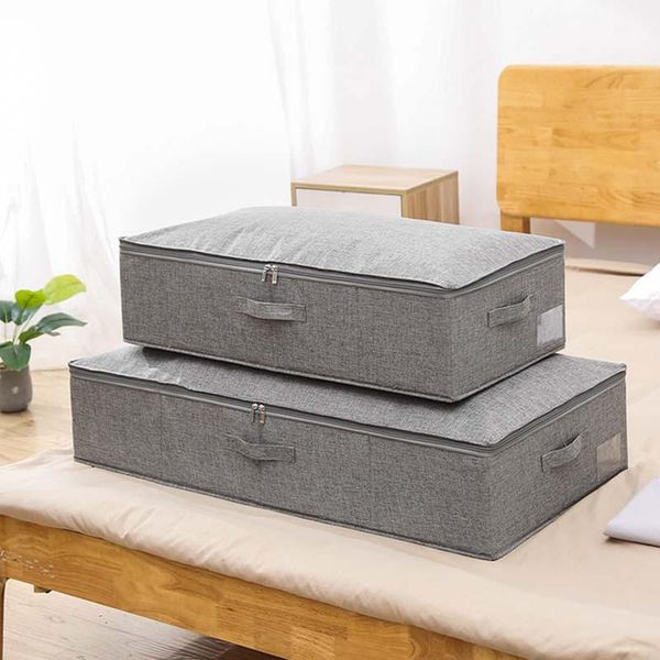 

clothing & wardrobe storage mcao under bed clothes box shoes quilts dividers blankets organizers with lid dust cover containers bags tj3650