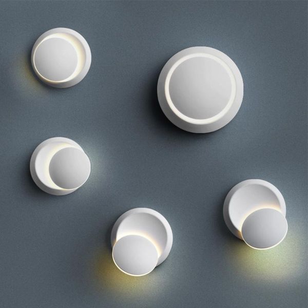 

3w/6w led wall lamp outdoor waterproof ip65 aluminum 360Â° modern bedroom decoration lights park light room porch garden lighting