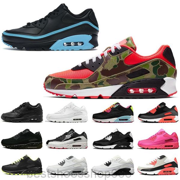 

2021 new men sneakers shoes classic 90 men casual shoes sports trainer cushion 90 surface breathable sports shoes 40-46 krtt, White;red