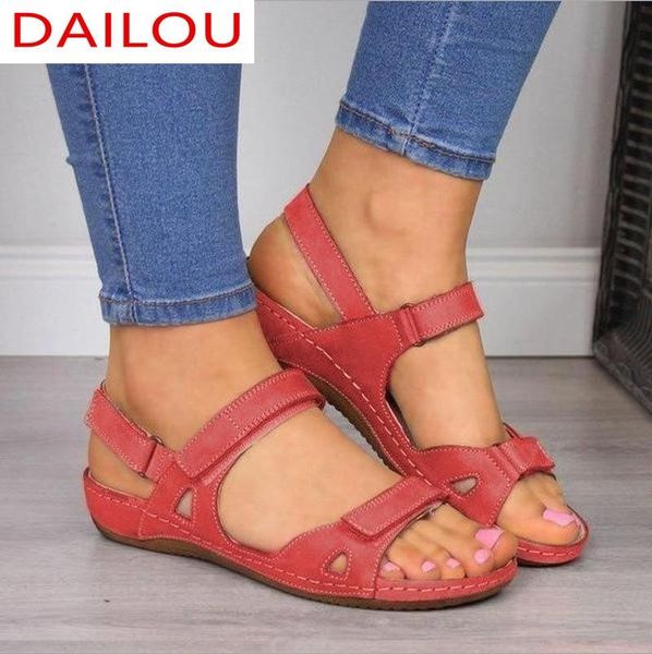 

sandals 2021 women soft three color stitching ladies comfortable flat open toe beach shoes woman footwear, Black
