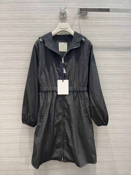 

2021 autumn milan runway jackets hooded long sleeve leisure and fashion brand same style women's coats designer 0822-10, Black;brown