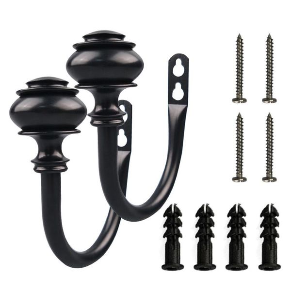 

other home decor 1pair iron hooks wall mounted bedroom drapery u shaped hardware living room curtain holdback with screws accessories