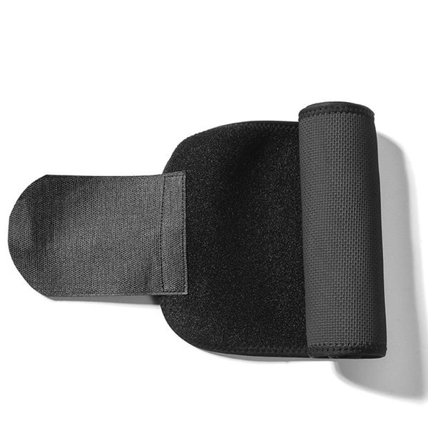 

burning running trainer protect support yoga adjustable waist arm and thigh slimming belt body shaper band lumbar sports, Black;gray